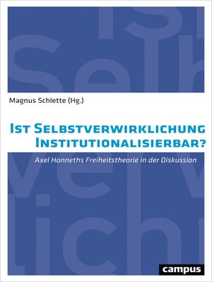 cover image of Ist Selbstverwirklichung institutionalisierbar?